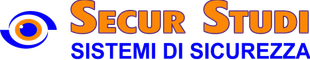Logo di Secur Studi: icona blu e arancione con testo “SECUR STUDI” e “SISTEMI DI SICUREZZA”