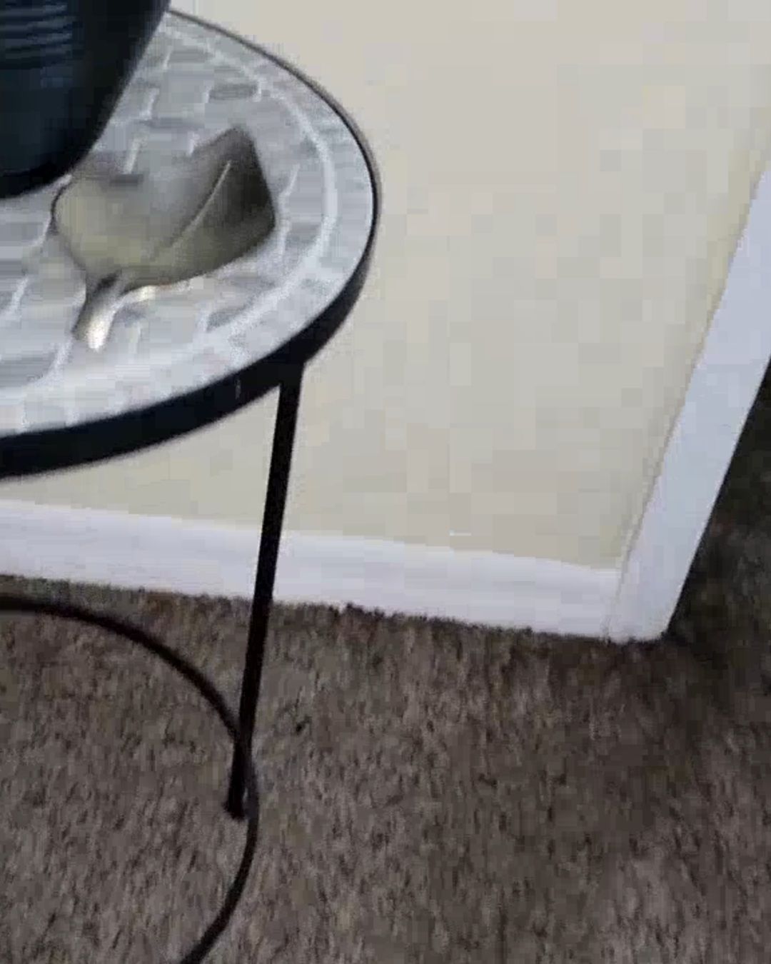 Furniture sitting on soaked carpet after hurricane flooding in Clearwater Beach FL