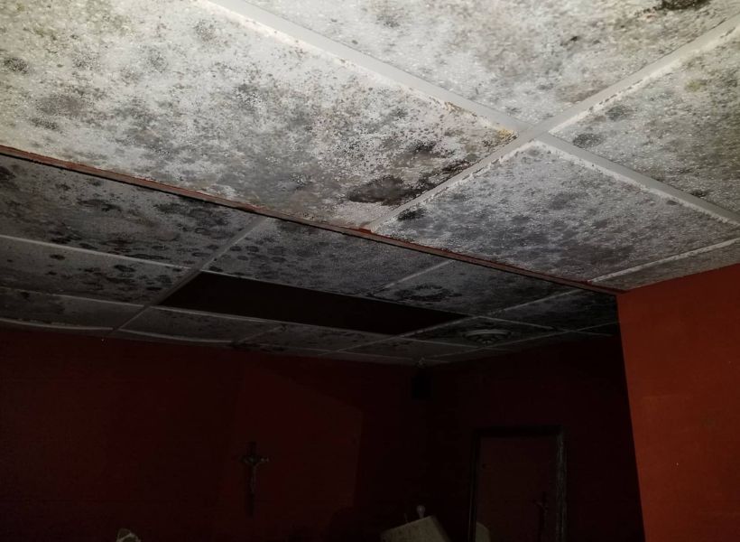 bedroom ceiling damage