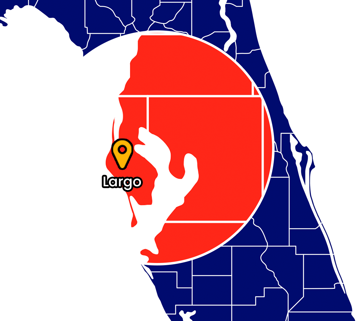 Chris Service Area Map