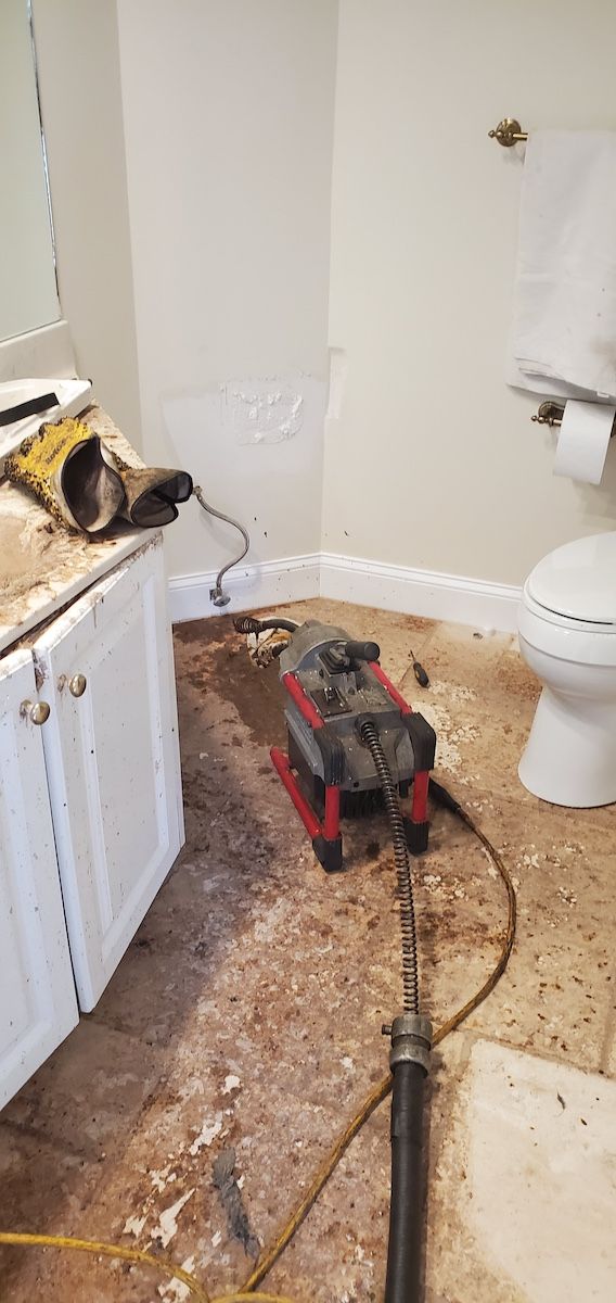 sewage cleanup