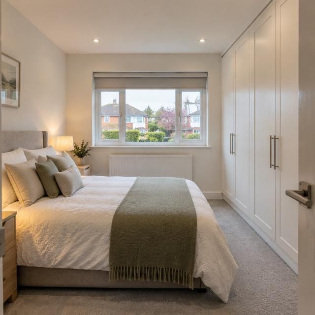 After: Garage conversion to bedroom