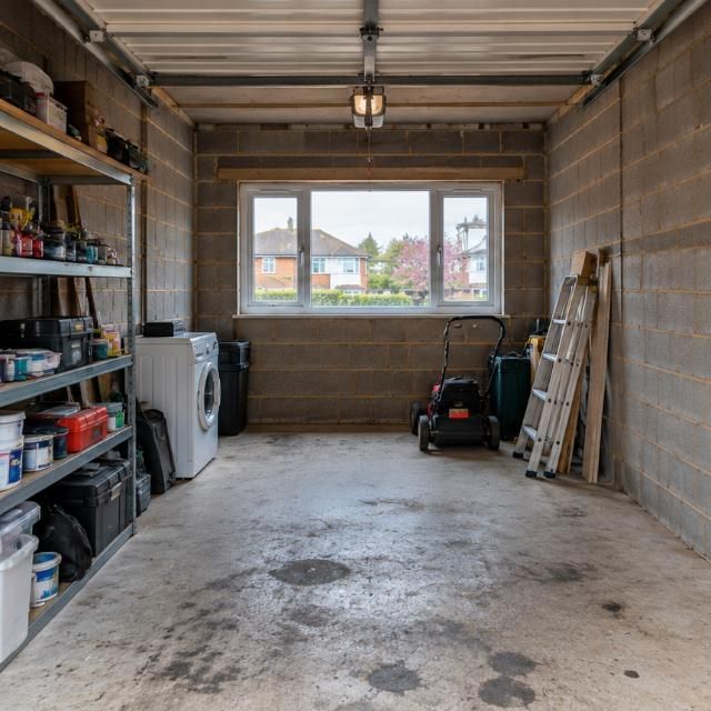 Before: Garage conversion to bedroom