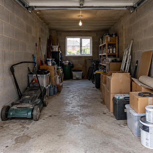 Before: Garage conversion to gym