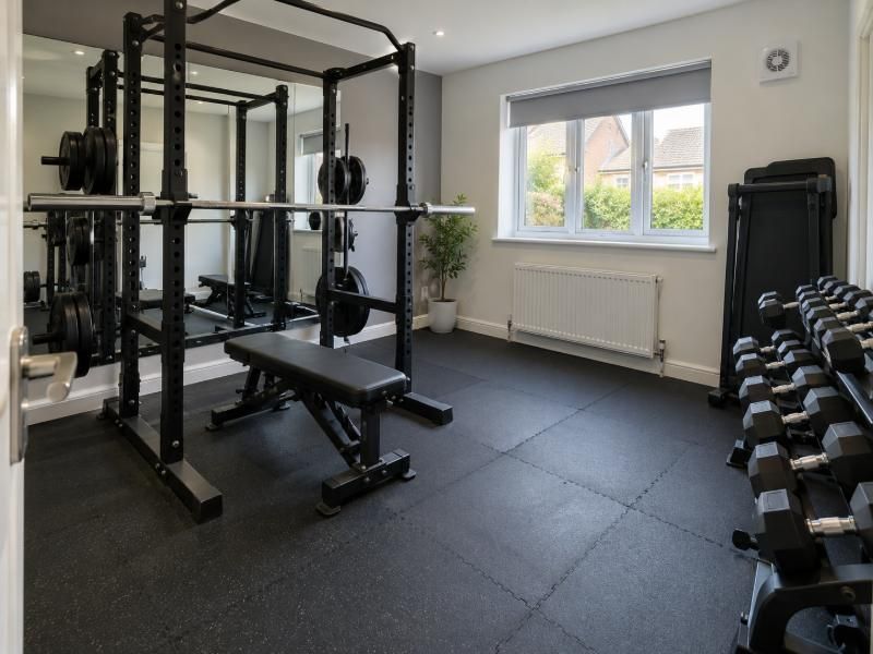 Garage conversion to gym