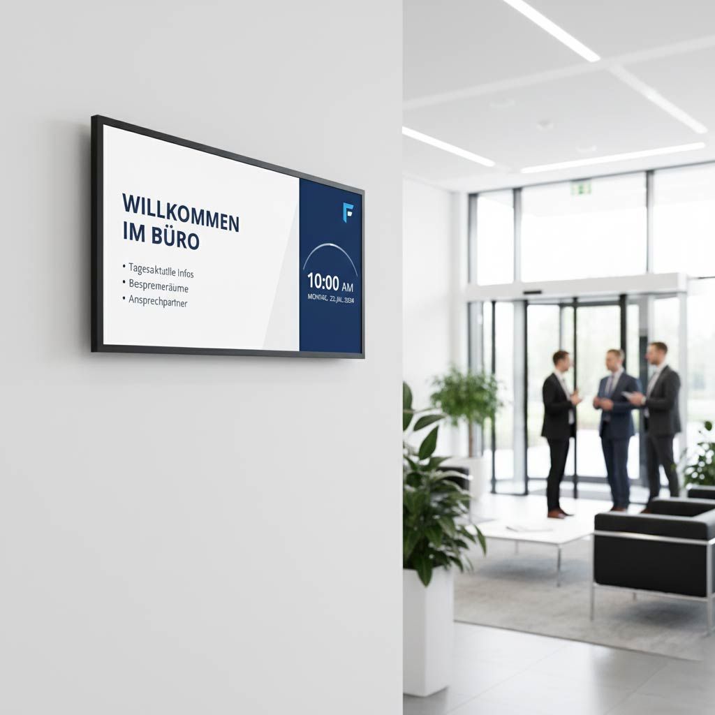 Digital sign saying 