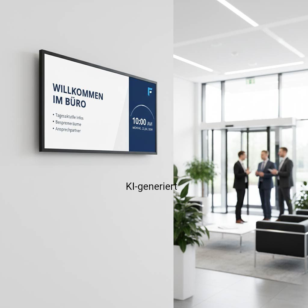 Digital sign saying 