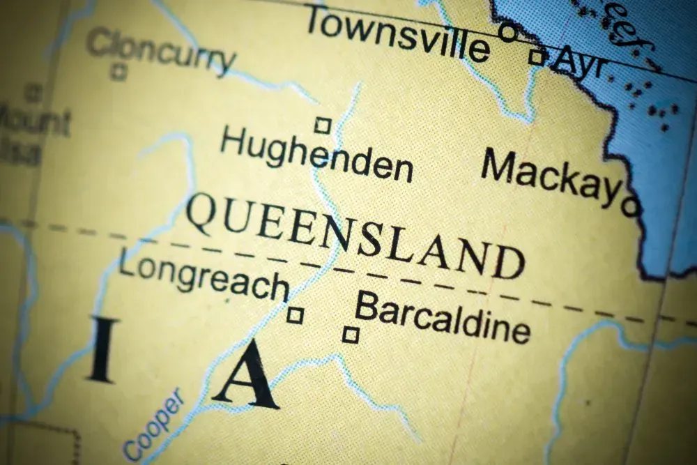 Map of Queensland, Australia, Showing Cities — Huntlys Heavy Equipment In Gracemere, QLD
