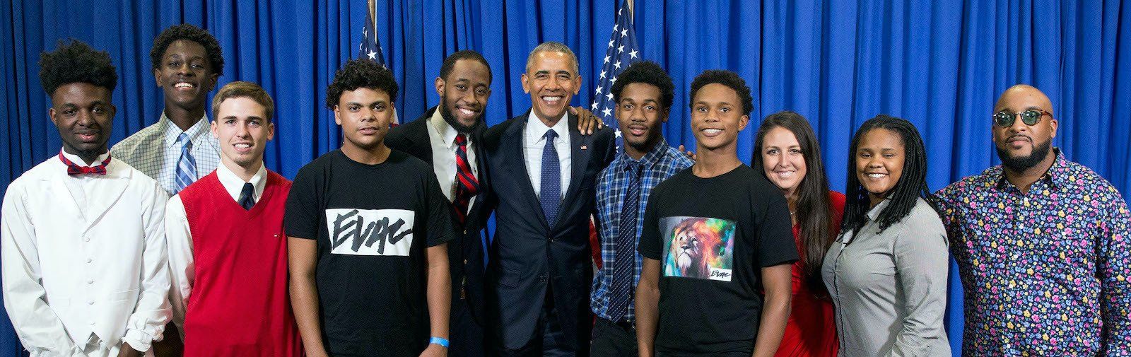 EVAC team with President Obama at the White House