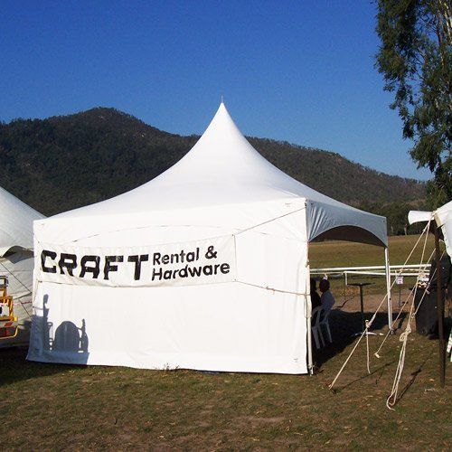 White tent with a 