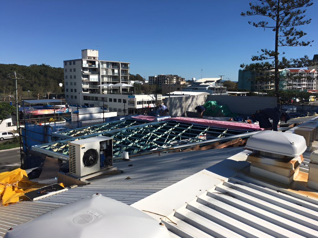 A View of a City From the Roof of a Building — Roofing Revamped In Nambour, QLD