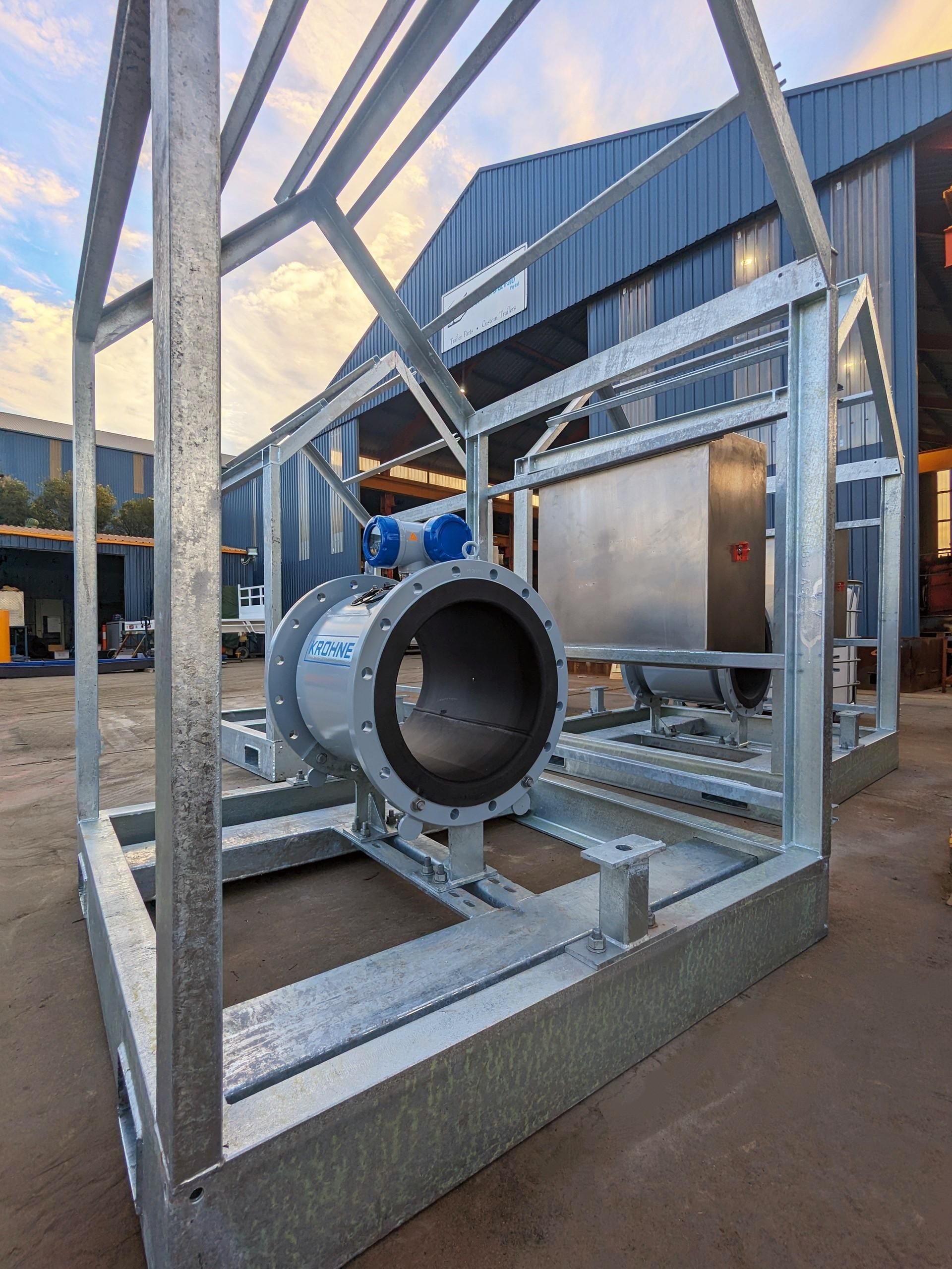 Steel Fabricated Pipe Outside Garage — Eddies Trailers & Fab in Muswellbrook, NSW