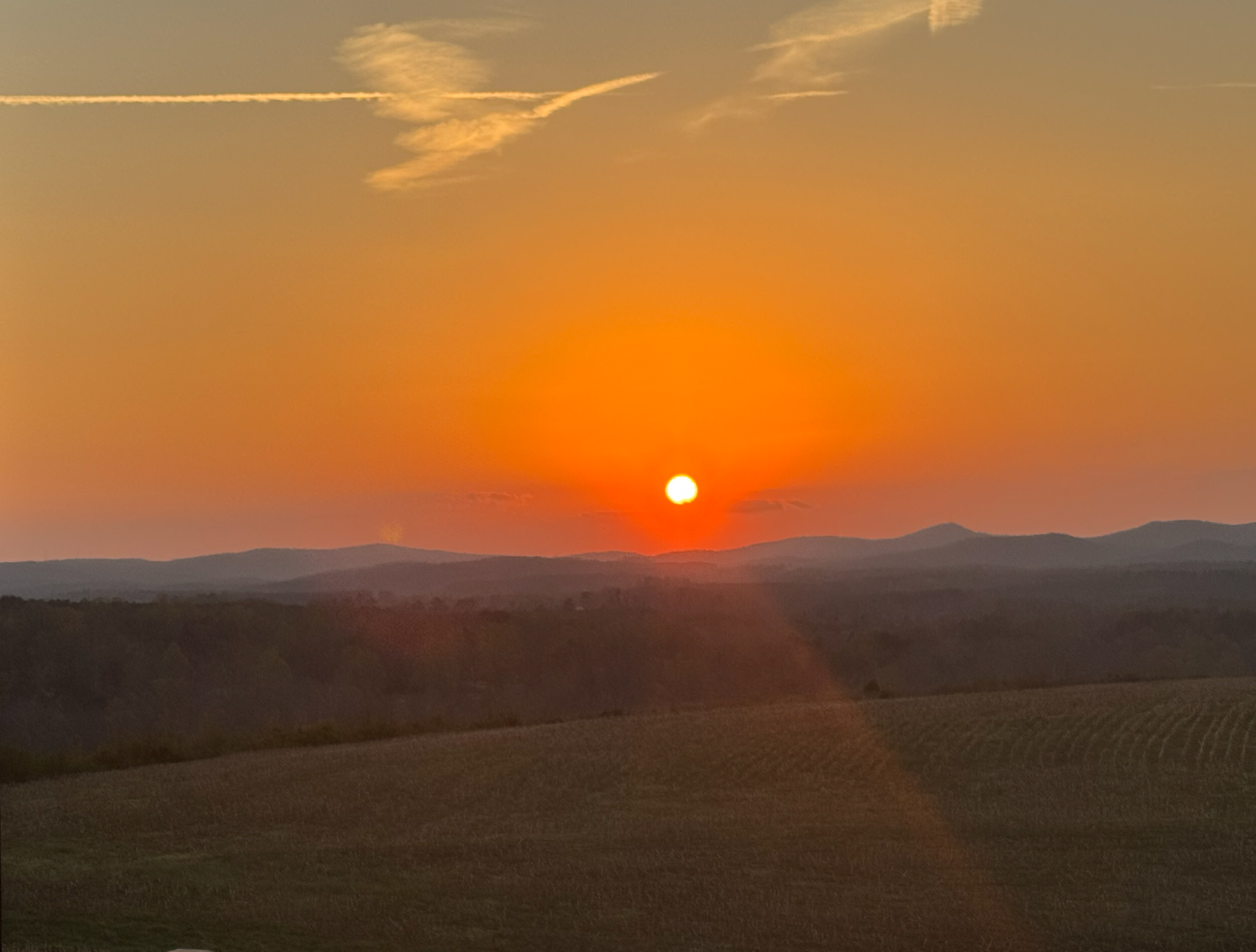Sunset from Carmichael Farm