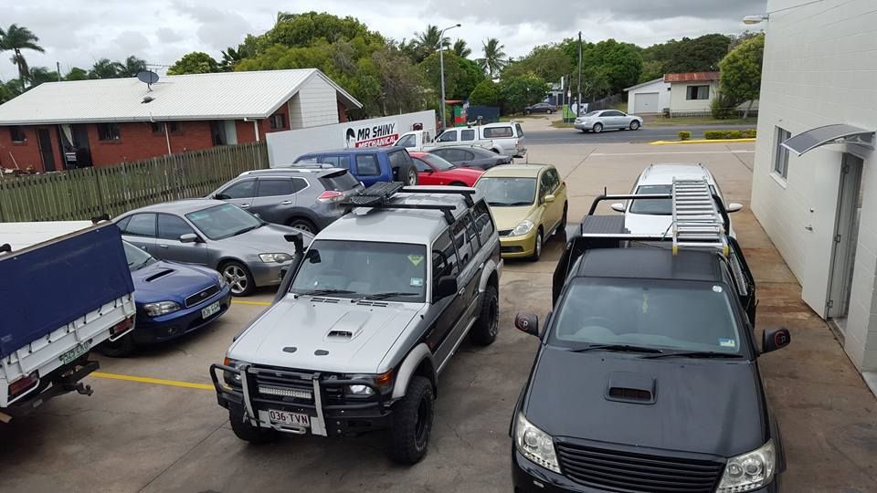 A Lot of Cars Are Parked in a Parking Lot — Mr Shiny Mechanical in Andergrove, QLD