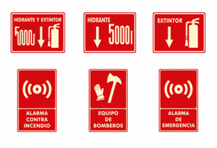 Señal equipo contra incendios