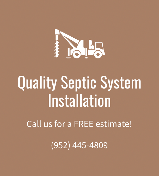 An advertisement for a quality septic system installation