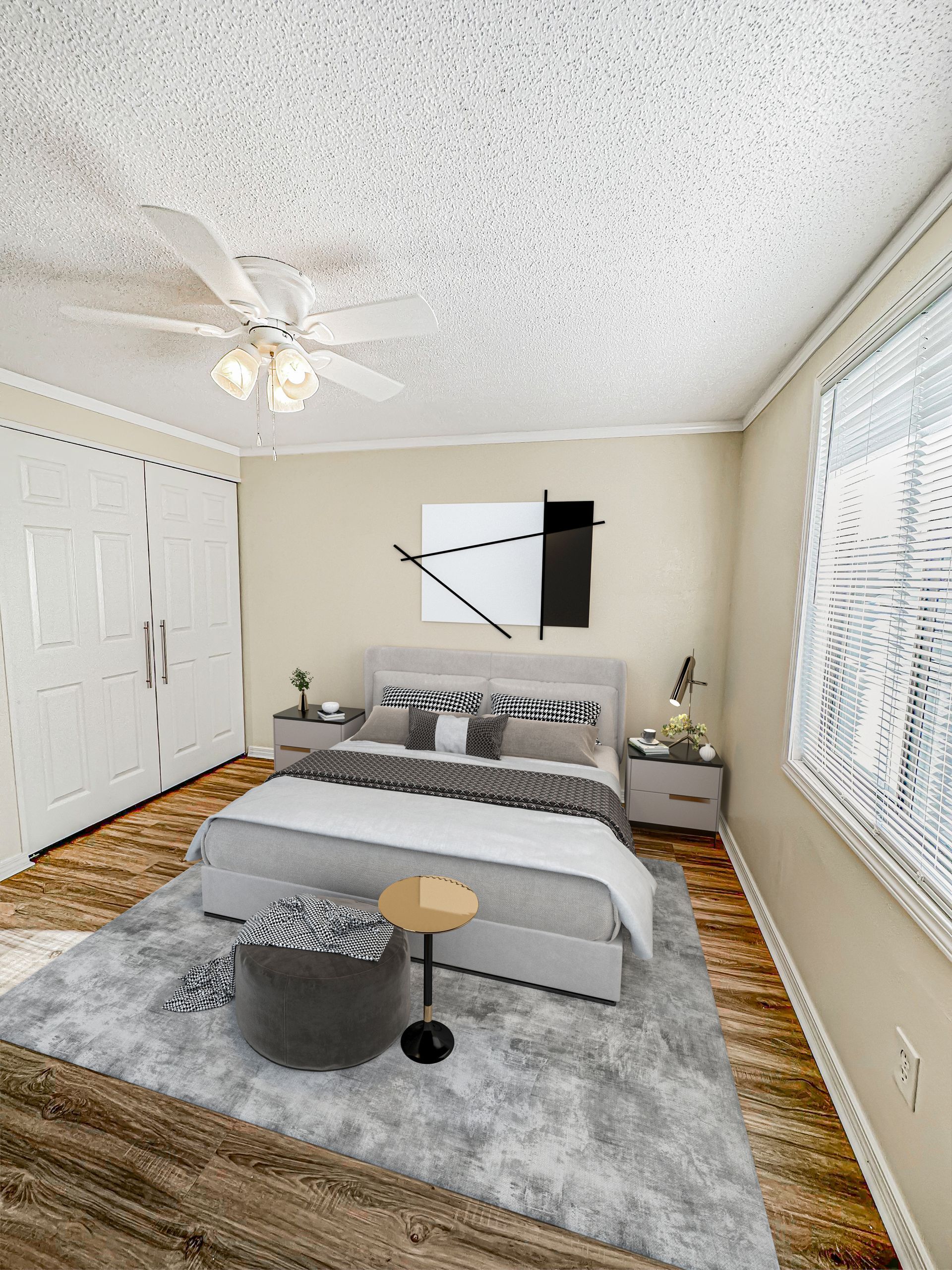 Photo of a bedroom with plenty of natural light