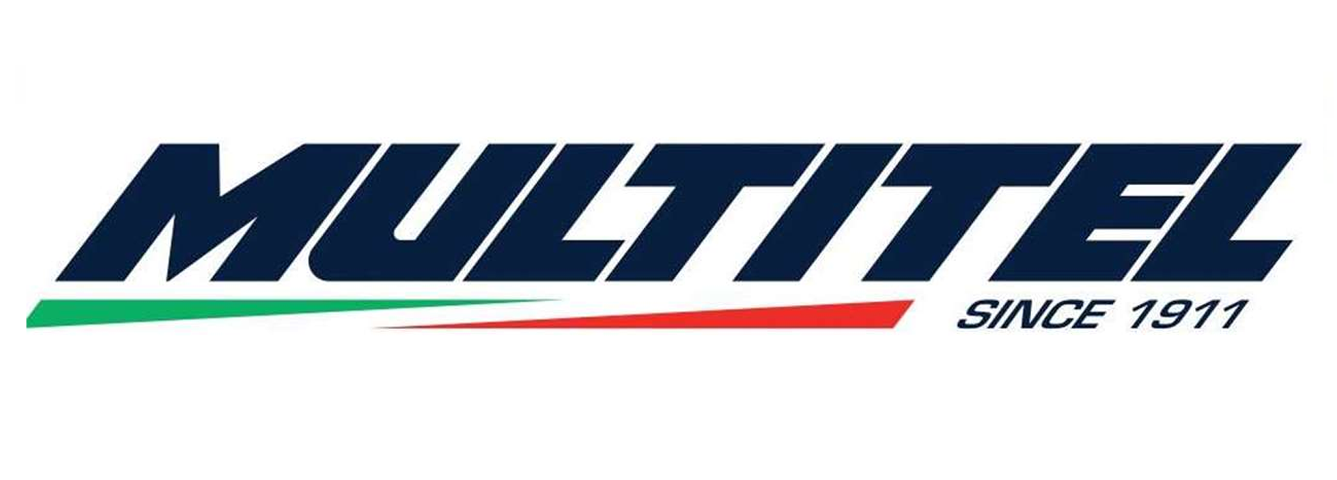 A logo for a company called multitel since 1911