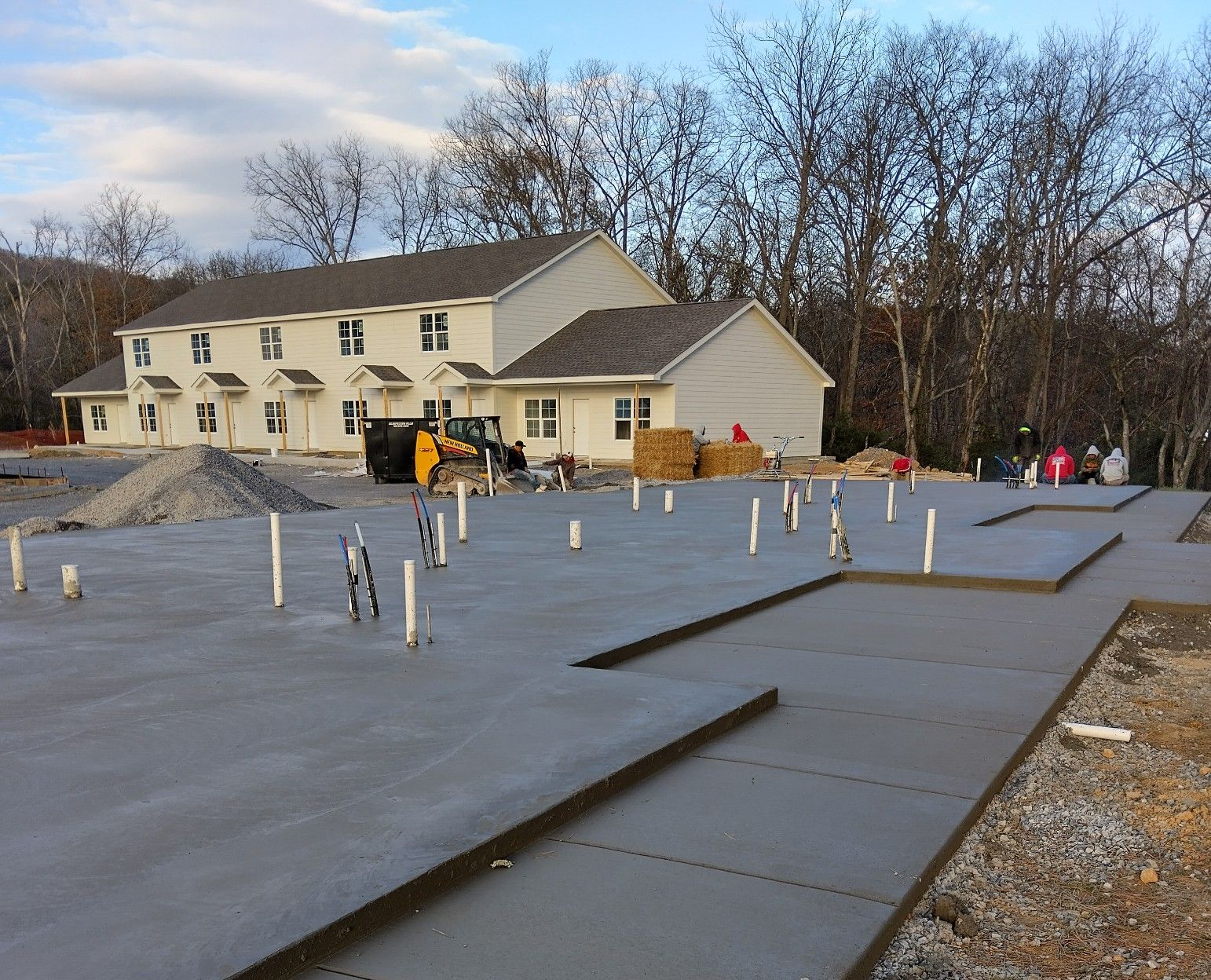 concrete foundation slabs