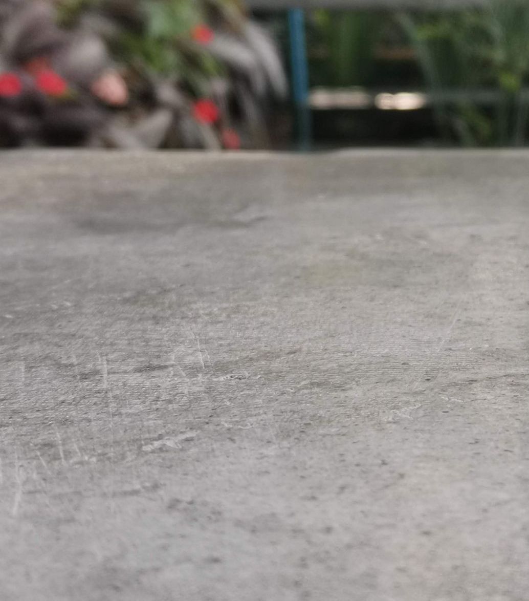 high-gloss concrete finish