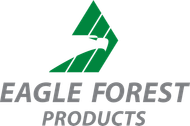 Eagle Forest Products logo with green eagle icon and gray text on white background