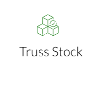 Truss Stock logo with green stacked cubes and a circular arrow above the name