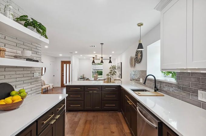 Transitional Kitchen Remodel by Pebblestone Homes project photo