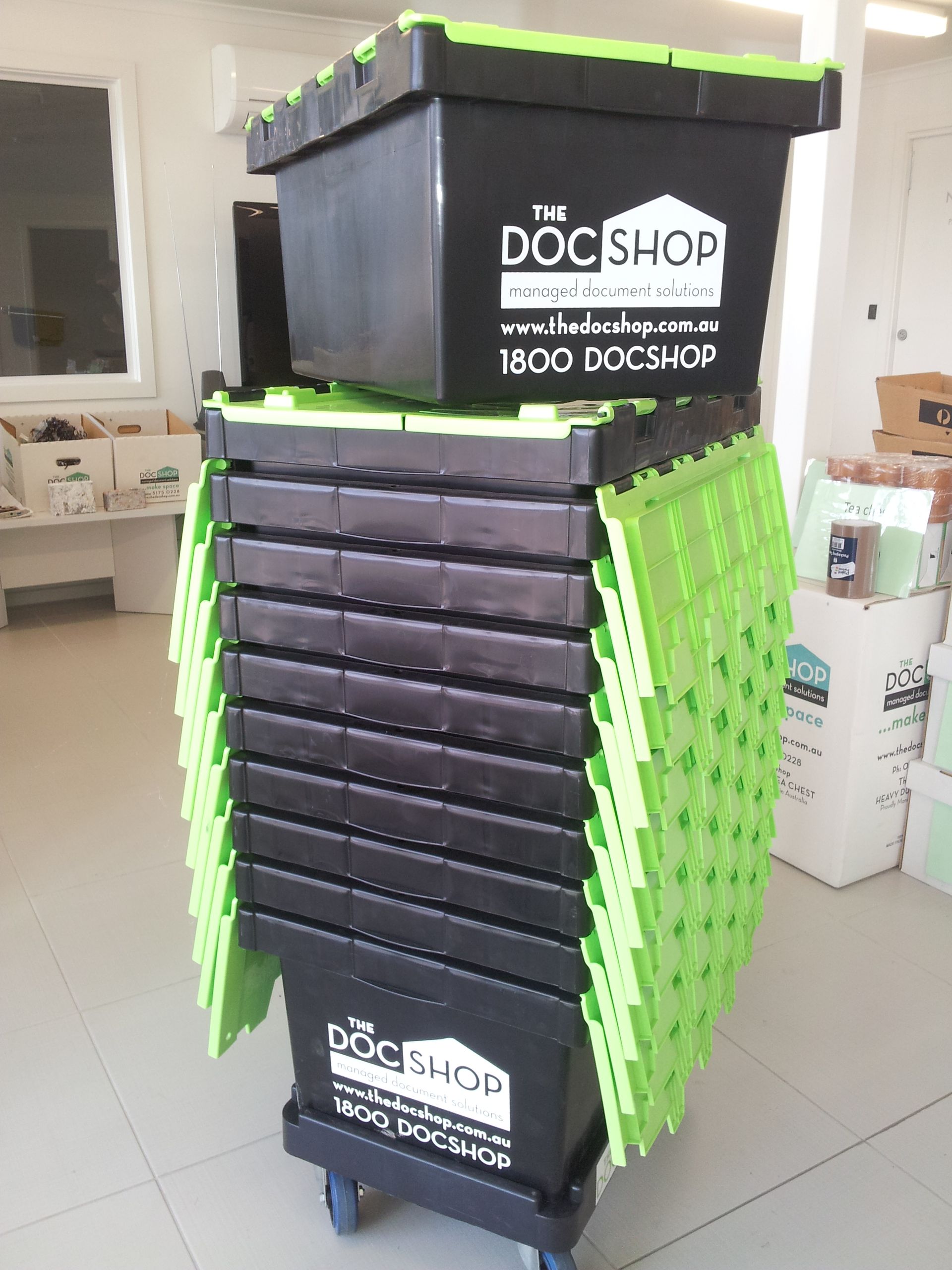 stackable crates for moving offices