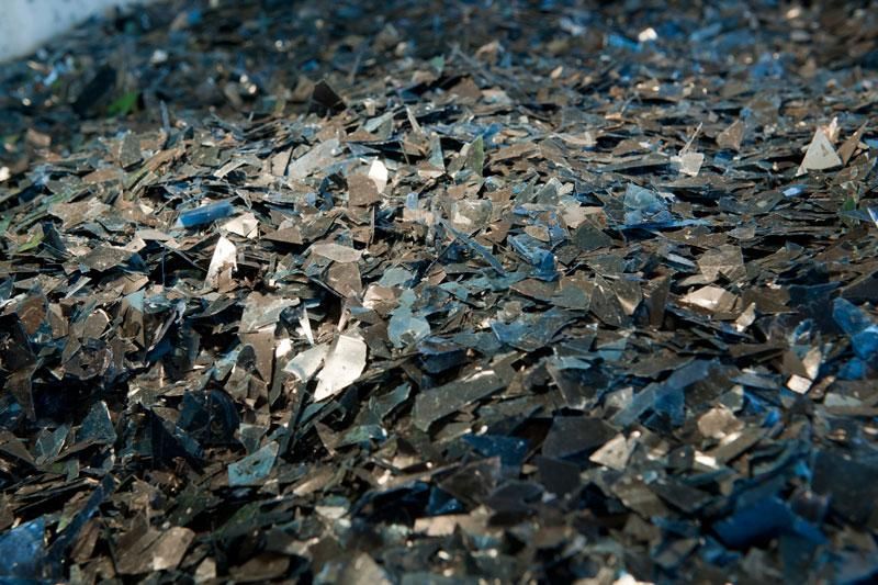 Shredded X-ray film securely destroyed to protect sensitive medical information and enable responsible recycling.