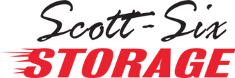 Scott-Six Storage logo in red and black displayed on a white background.