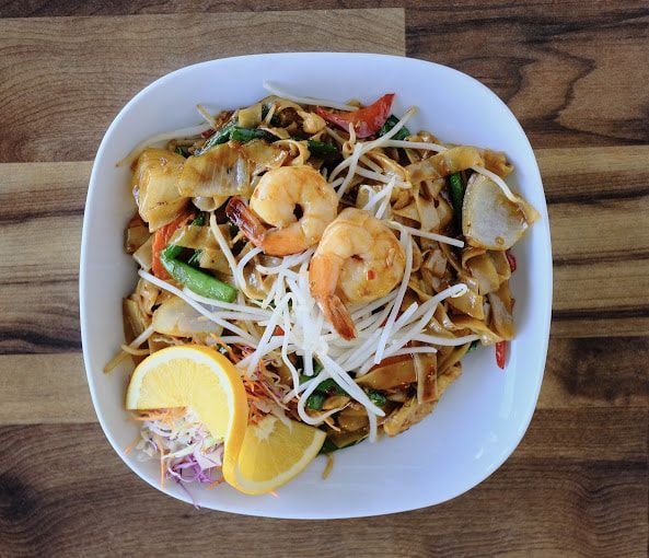 Drunken Noodles with Shrimp