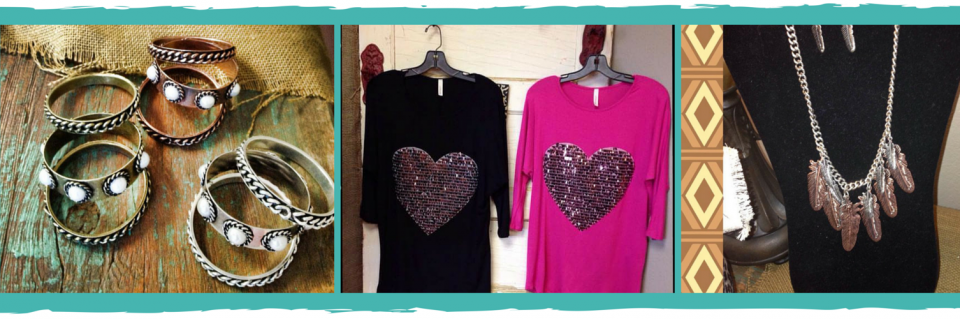 Handmade beaded jewelry and accessories displayed in a collage, including bracelets, tops, and a necklace.