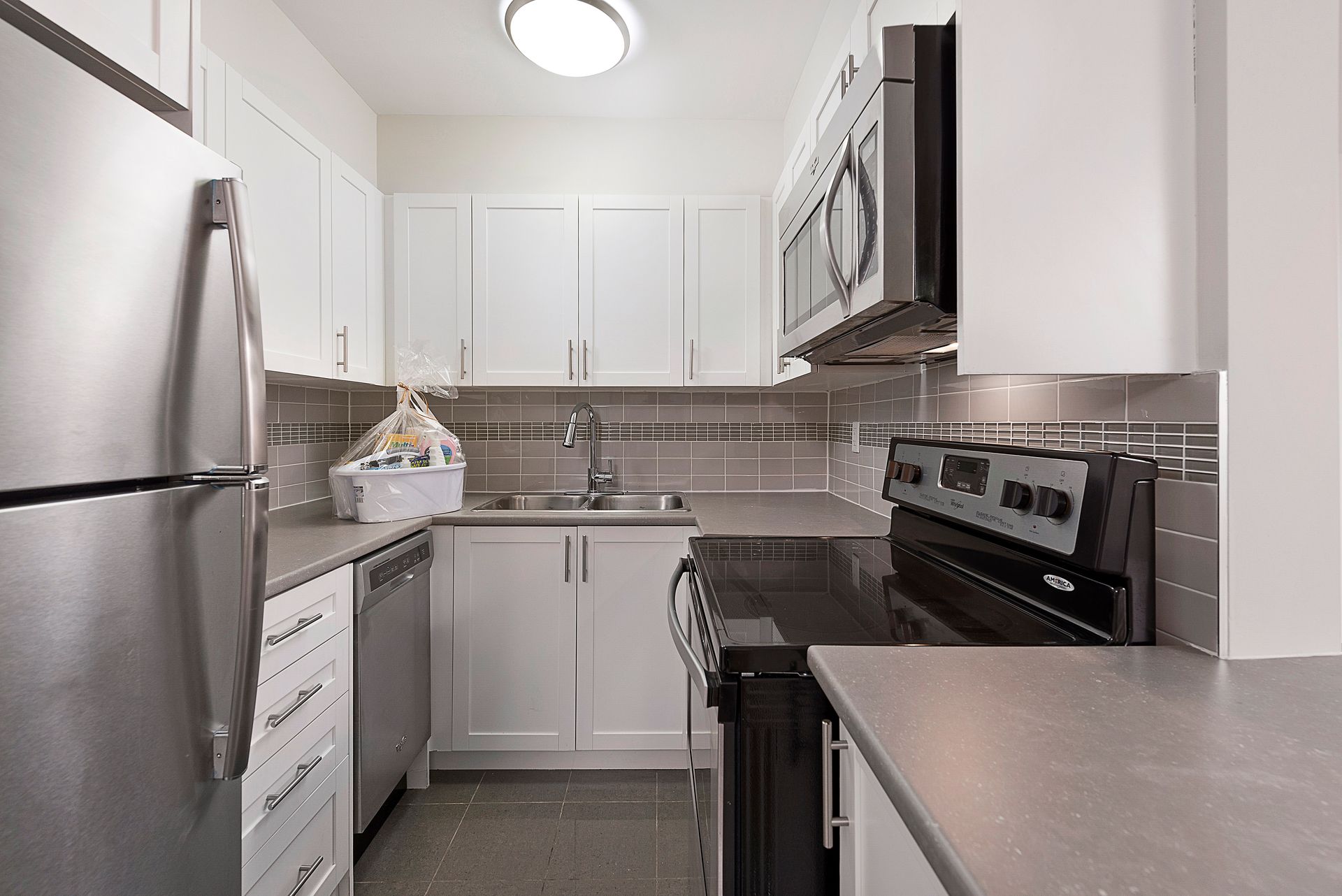Fully renovated spacious suites with open-concept kitchen