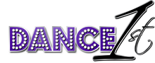 Purple “DANCE” logo with a stylized black-and-white “It” script and dancer silhouette