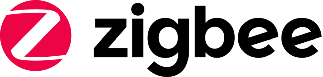 A zigbee logo with a red circle in the middle