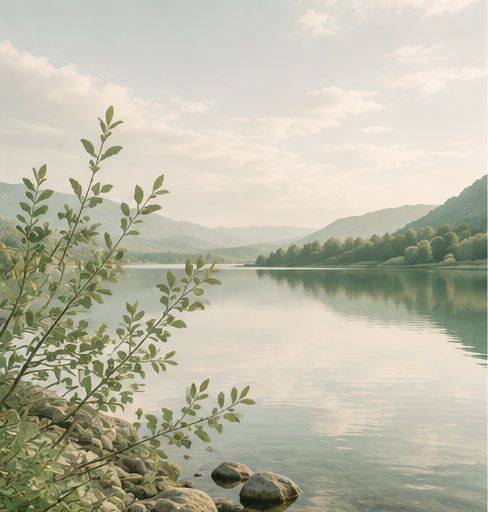 Lake nature scene
