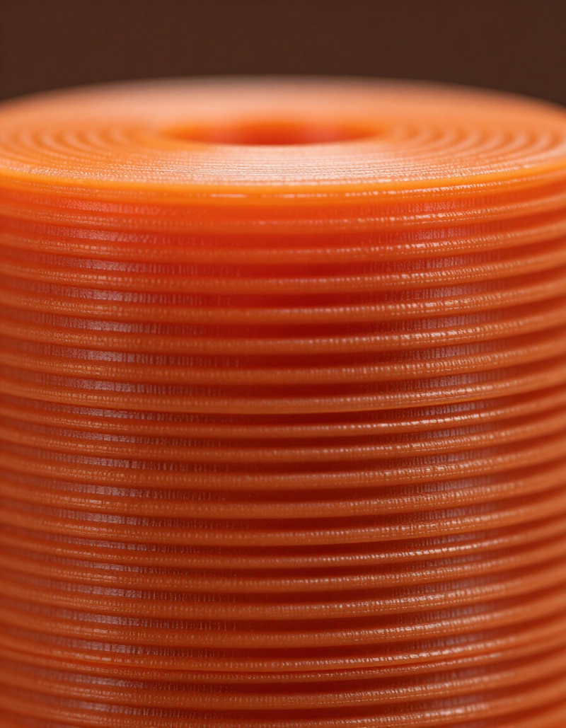 Orange PLA print surface
