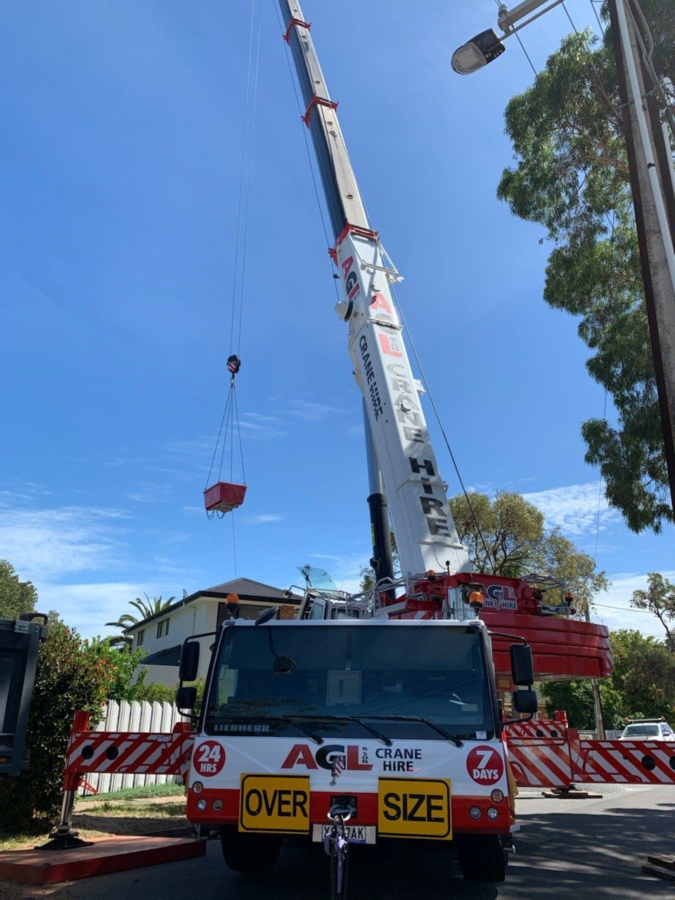 Tanks Transport — Adelaide, SA — AGL & Son Crane Hire