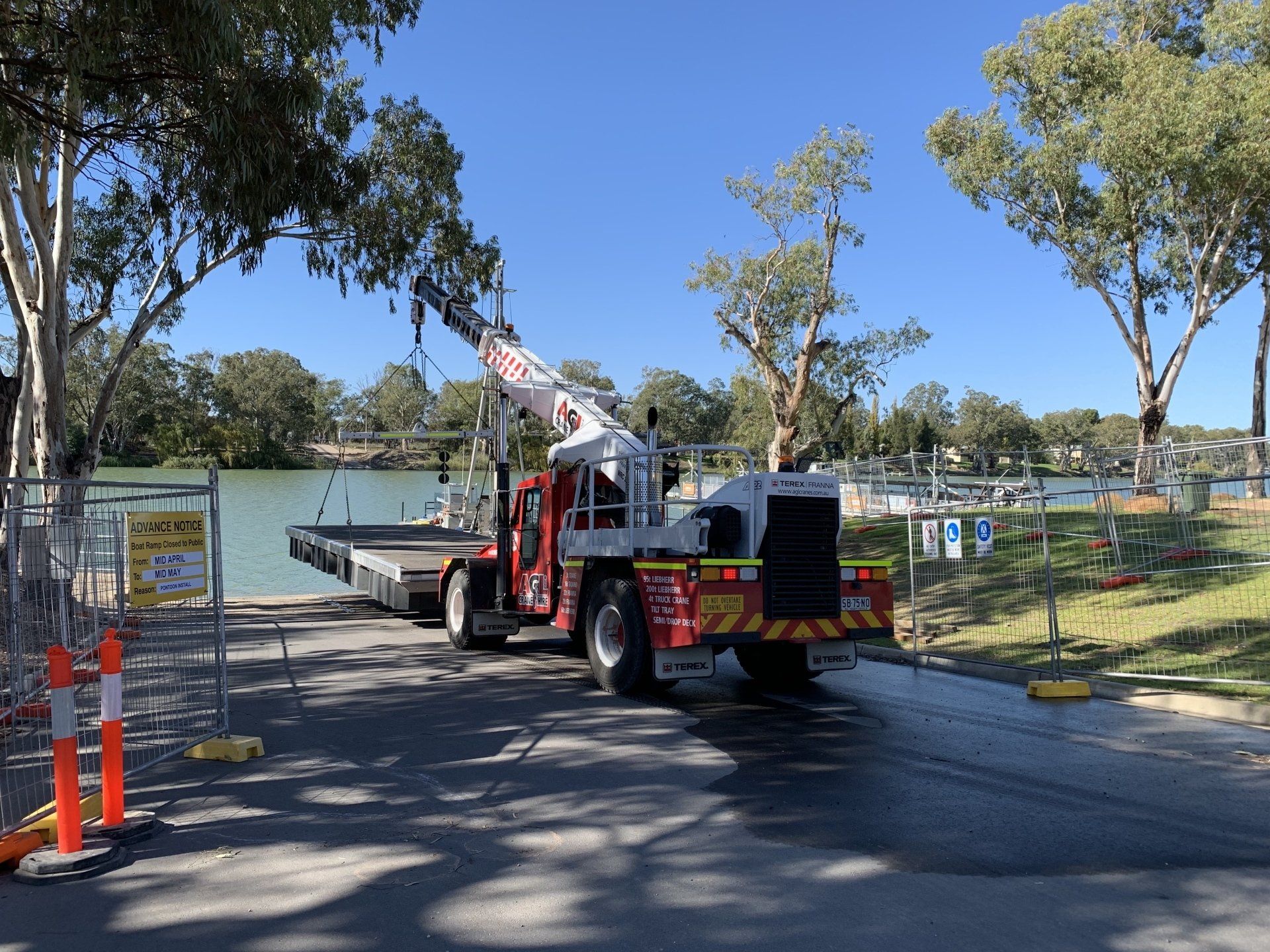 Truck Crane — Adelaide, SA — AGL & Son Crane Hire