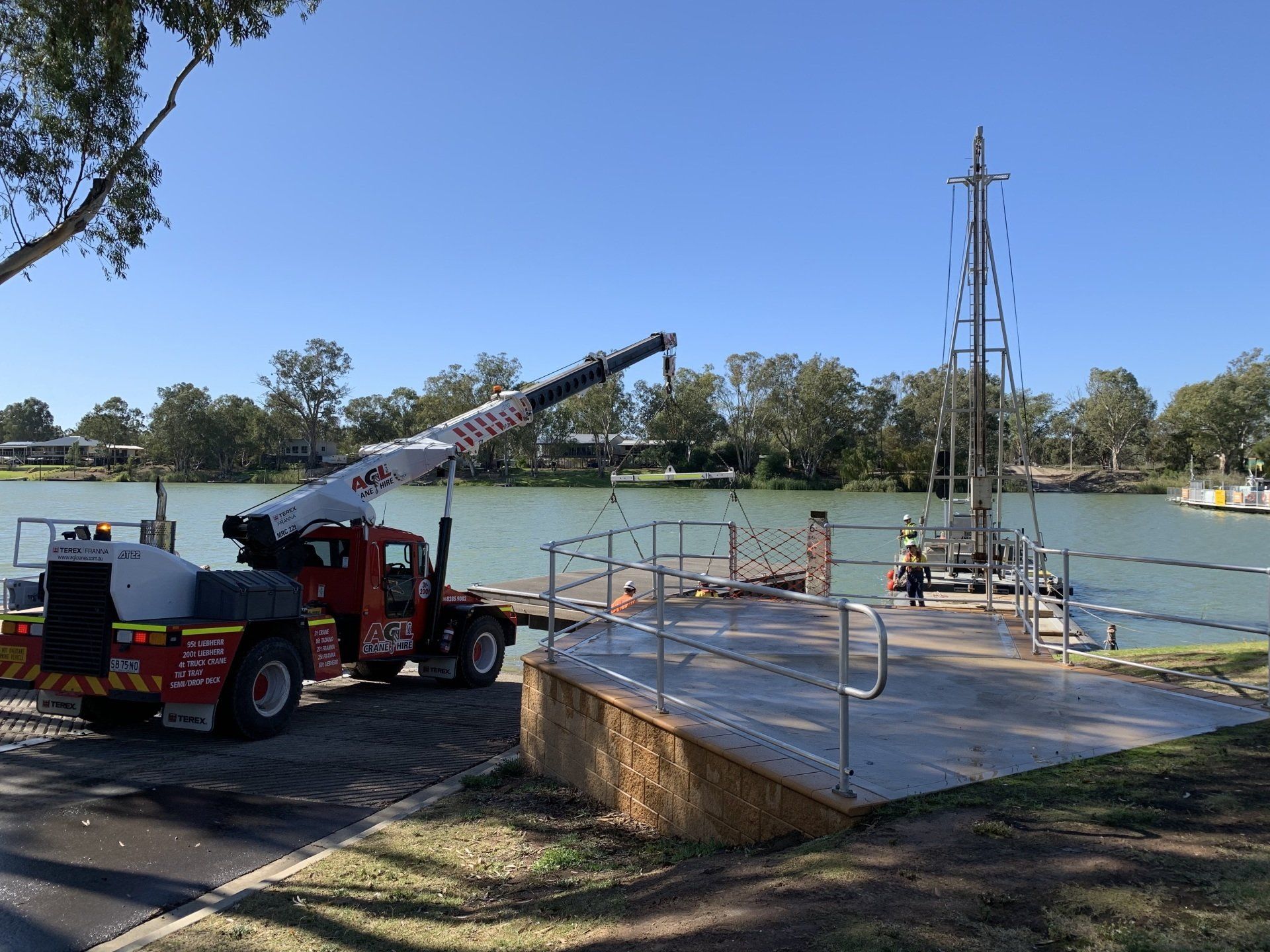 Truck Crane Different Angle — Adelaide, SA — AGL & Son Crane Hire