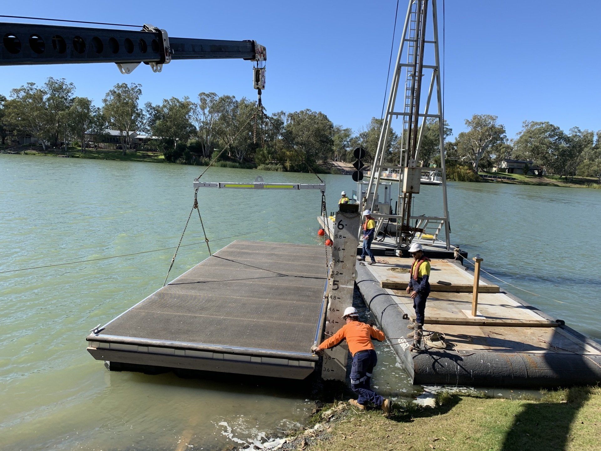 Cranes Loading Materials — Adelaide, SA — AGL & Son Crane Hire