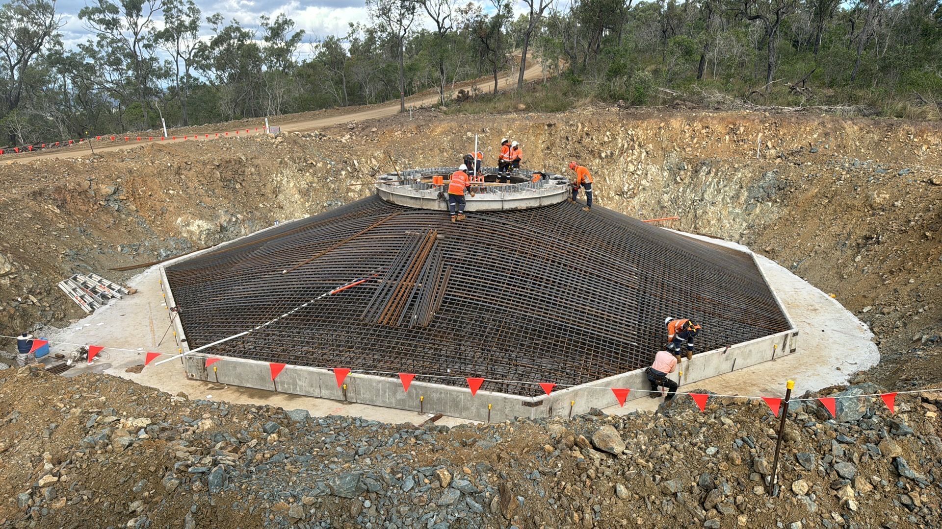 AGL & Son working on Clarke Creek Wind Farm, QLD