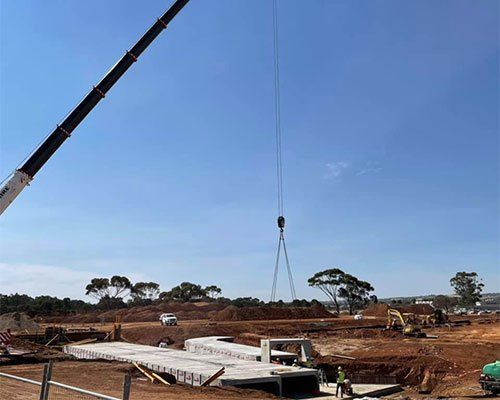 Lifting and Installing Culverts — Adelaide, SA — AGL & Son Crane Hire