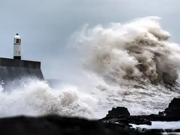 Stormy seas