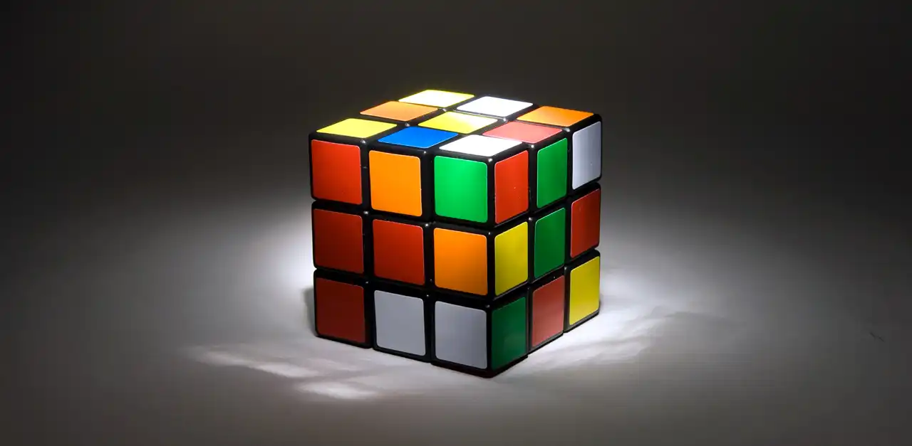 Rubix cube closeup