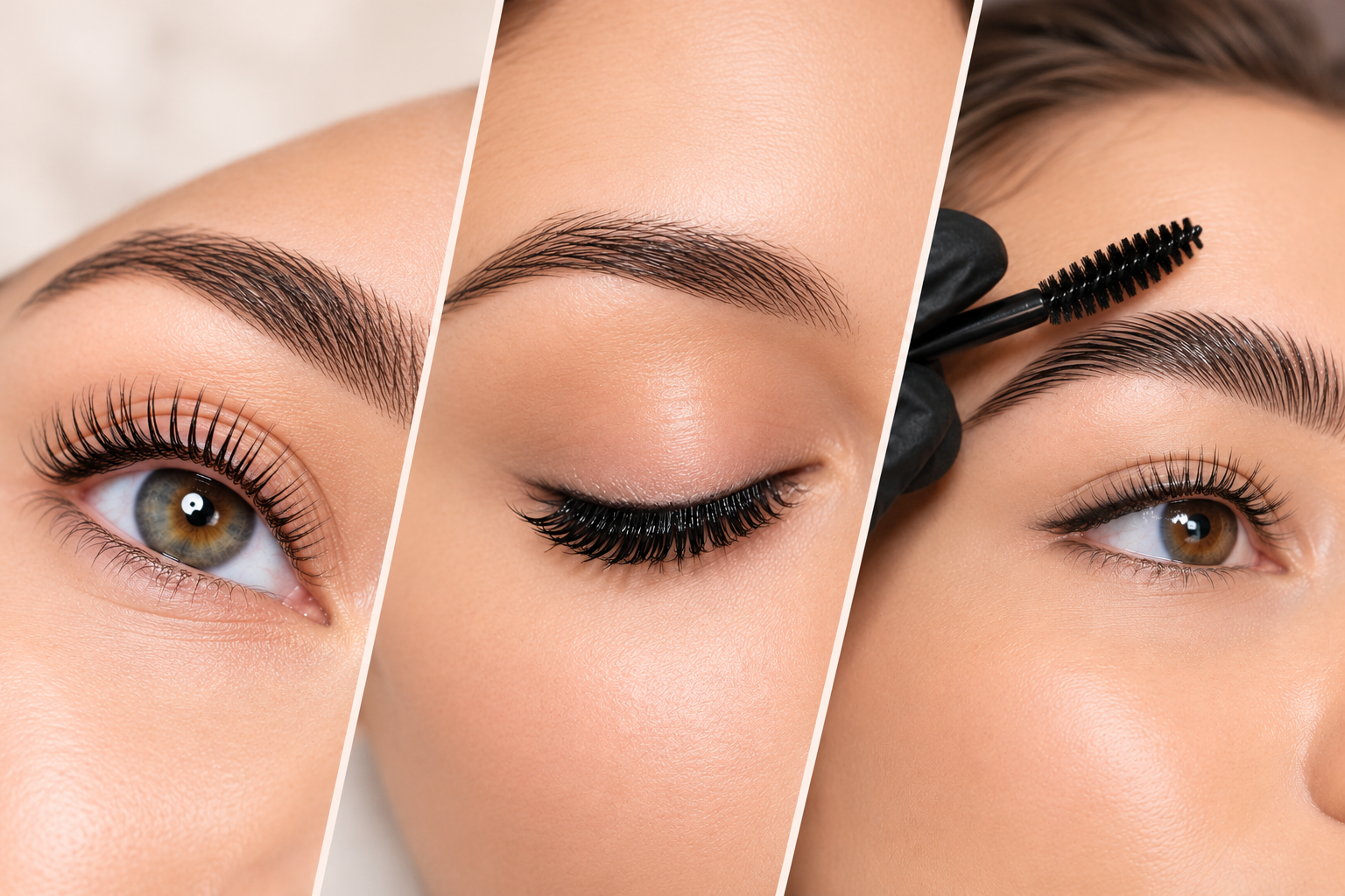 Lash tint, lash lift and bow lamination