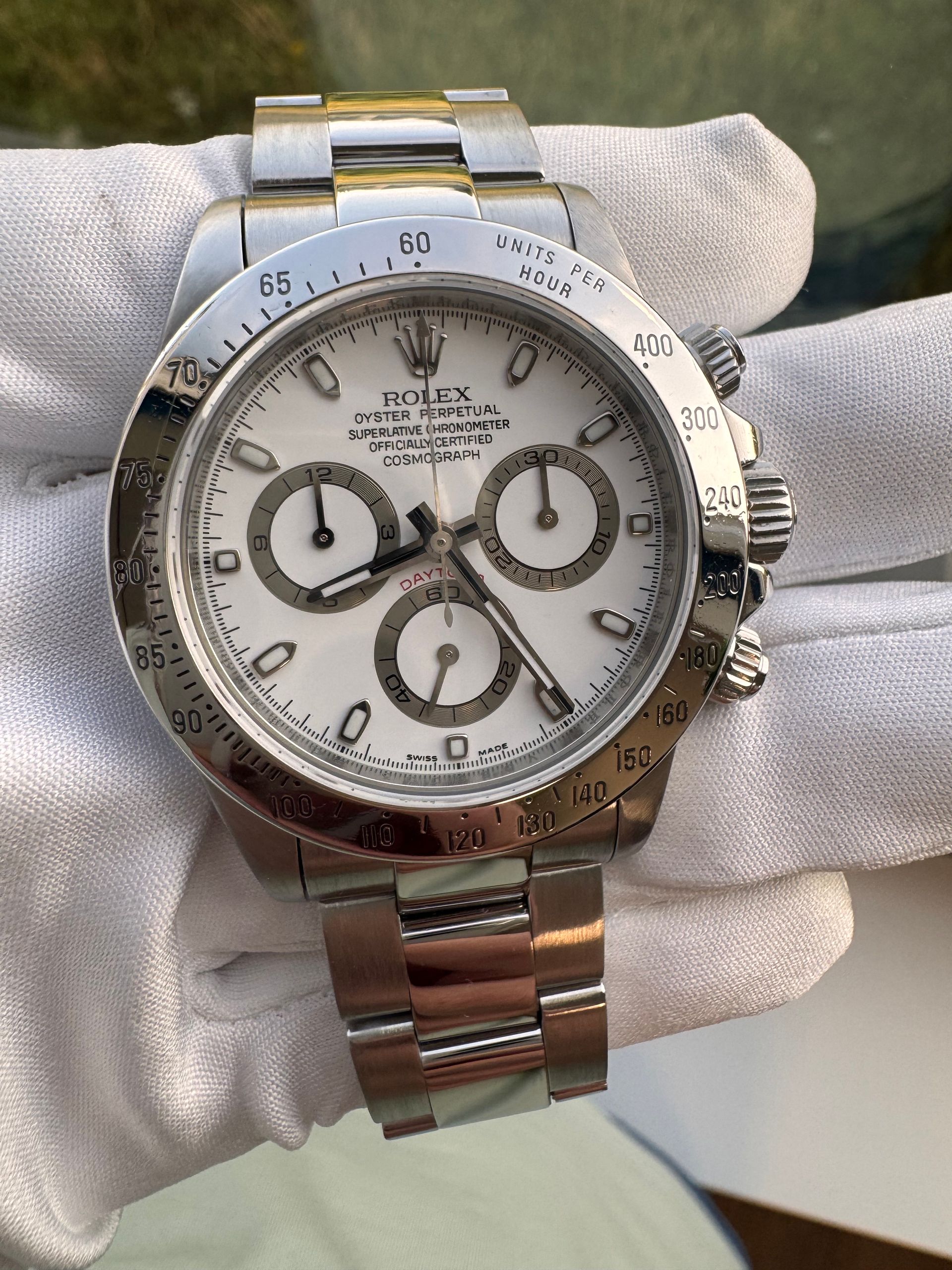 Rolex Daytona
Ref. 116520, Stalen kast en band, Mechanisch automaat met chronograaf