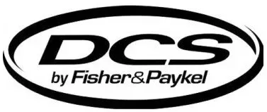 A black and white logo for dcs by fisher & paykel.