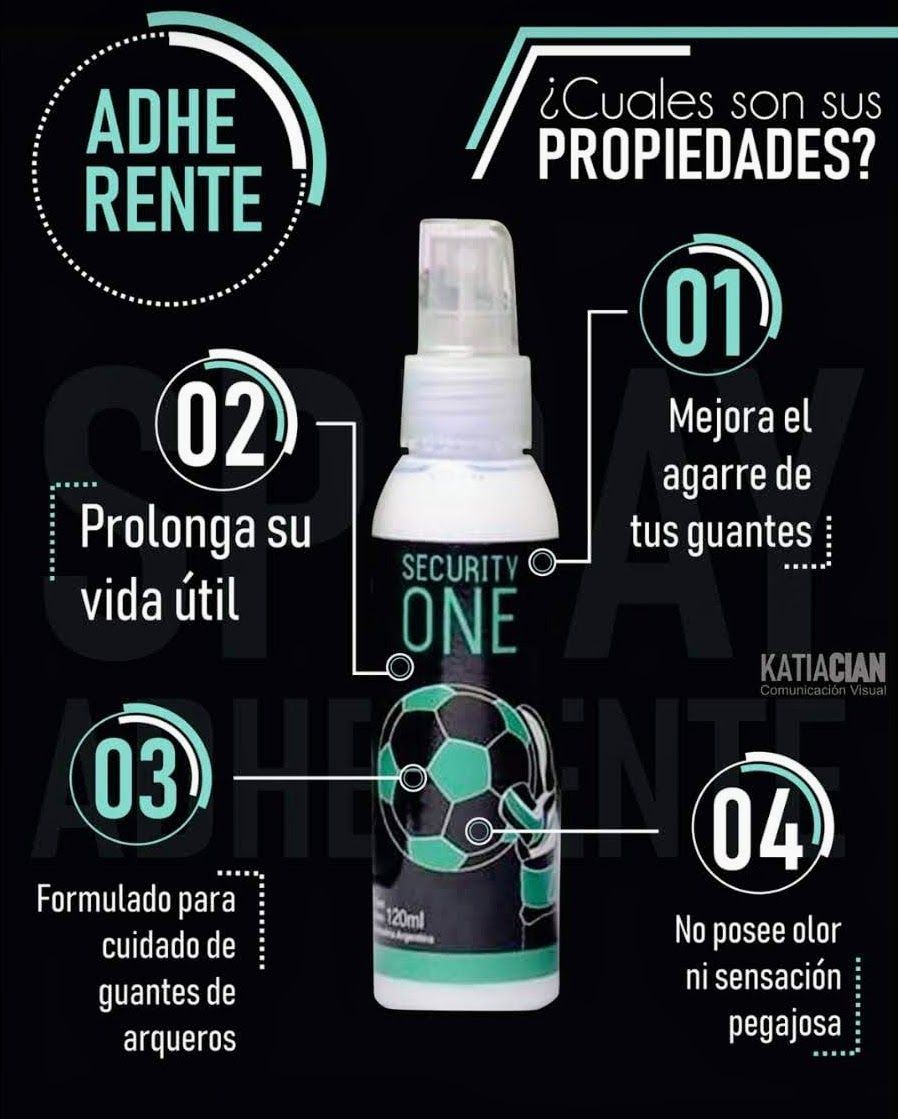 Spray Security One para guantes de portero