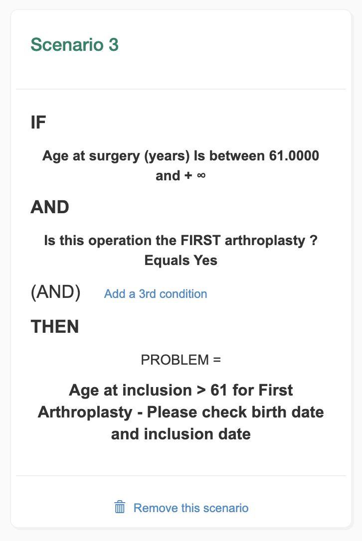 if/and condition